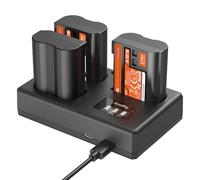 SMALLRIG Kit de Batterie EN-EL15c appareils Photo pour Nikon, Chargeur LCD Triple Emplacement avec 3 Batteries 1940 mAh, décodage Complet pour Nikon ZR, Z6III, Zf, Z8, Z7II, Z7, Z6II, Z6, D850-6018