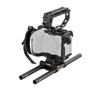 SMALLRIG Kit de Cage Avancée « HawkLock » avec Double Tige pour Sony FX5 | avec Poignée Supérieure, Dragonne, Serre-Câble, Serre-Tige 15 mm, Plaque de Montage, Tige 15 mm - 6924