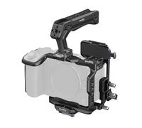 SMALLRIG Kit de Cage HawkLock pour Canon R6 V avec V-Mount - 6381 | Plaque de batterie pliable. Pince pour HDMI et USB-C. Poignée supérieure.