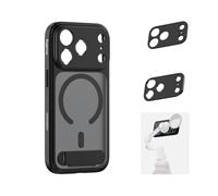 SMALLRIG Kit de Coques FilMov pour iPhone 17 Pro, Coque Magnétique avec Béquille Réglable, Plaque Arrière pour Objectif, Support MagSafe, Stabilisateur pour Téléphone pour DJI, Insta360, Noir - 5549