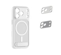 SMALLRIG Kit de Coques FilMov pour iPhone 17 Pro Max, Coque Magnétique avec Béquille Réglable, Plaque Arrière pour Objectif, Support MagSafe, Stabilisateur de Cardan pour DJI, Insta360, Blanc - 5552