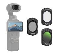 SMALLRIG Kit de filtres magnétiques ND, CPL et Effets pour DJI Osmo Pocket 4/3 Pack de 3 filtres : CPL, diffuseur Noir 1/4 et ND2-32 Variable.Verre Optique Haute définition Multicouche - 5832