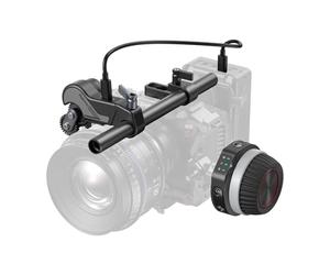 SMALLRIG Kit de Follow Focus Sans Fil (Lite) avec Contrôleur à Volant et Moteur Récepteur, Arrêts A/B, Conception Compacte, pour Objectifs Cinéma et Zoom à Amortissement Élevé - 4296