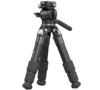 SMALLRIG Kit de Mini Trépied de Table Portable en Fibre de Carbone pour Caméra, Bureau Compact de 17 in avec Tête Vidéo à Haute Capacité de Charge, Plaque QR Intégrée pour Arca, Charge Max.3 kg