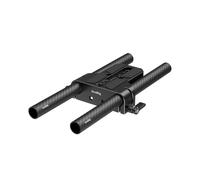 SMALLRIG Kit de Plaque de Base pour Appareil Photo avec Pince pour Rail LWS 15 mm, Tiges en Fibre de Carbone 15 mm (8'' / 20 cm), pour Sony A6500, pour Canon R5, R6, pour Sony A7SIII / A7III - 5609