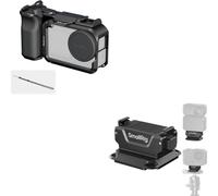 SMALLRIG Kit de poignée pour DJI Osmo Action 6 avec Cage en métal 6037+SMALLRIG Support Adaptateur magnétique à Double Direction à dégagement Rapide pour DJI Osmo Action 6 / Osmo Nano 6014