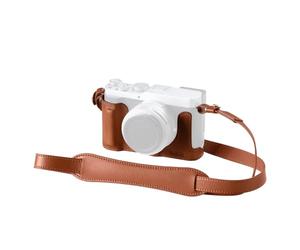 SMALLRIG Kit Demi-Coque Cuir pour Panasonic LUMIX L10, 1/4"-20-6275 | Étui protection style rétro. Sangle d'épaule incluse. Trou fileté 1/4"-20. Compatible trépieds.