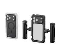 SMALLRIG Kit Double Cage vidéo pour iPhone 17 Pro, avec poignée latérale sans Fil à dégagement Rapide, Monture en T 17 mm et Plaque arrière d'objectif pour Enregistrement vidéo - 5540