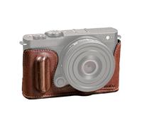SMALLRIG Kit Étui en Cuir pour Panasonic S9, 1/4"-20 Intégré - 4703 | Style vintage, alliage d'aluminium avec poignée en bois. Trou fileté 1/4"-20 intégré pour trépied.