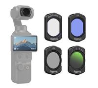 SMALLRIG Kit Filtres Magnétiques pour DJI Osmo Pocket 4/3-5833 | Lot de 4 : CPL, 1/4 Noir Diffusion, ND2-32 Variable, LPR. pour Lumière Naturelle. Verre Optique HD.
