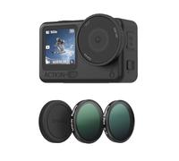 SMALLRIG Kit Filtres ND16/CPL Noir 1/4 pour DJI Osmo Action 6-5896 | Housse en silicone incluse. Fixation rapide sans démontage de l'objectif. Effet anti-brouillard noir 1/4.