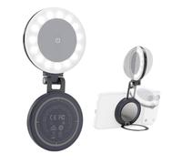 SMALLRIG M2 Lampe Selfie Magnétique, Lampe Anneau de Téléphone pour iPhone | 2700K-6500K CRI92, Lampe LED Portable 360° avec Miroir et Support, 800mAh pour Enregistrement Vidéo/Photographie - 6277