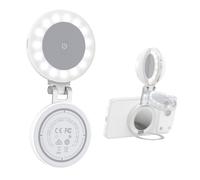 SMALLRIG M2 Lampe Selfie Magnétique, Lampe Anneau de Téléphone pour iPhone | 2700K-6500K CRI92, Lampe LED Portable 360° avec Miroir et Support, 800mAh pour Enregistrement Vidéo/Photographie - 6155