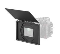 SMALLRIG Matte Box Lite QR Pince Réglable 67-82mm - 4409 | Sans vignettage, 4 cadres de filtre 5,65", plage de serrage 2,6-3,2 pouces. Pour reflex numériques.