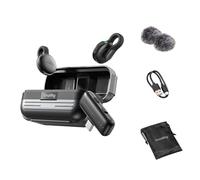 SMALLRIG Micro sans Fil S70-C2 2TX+1RX, USB-C - 5717 | Étui de Chargement Inclus. pour Smartphone Android. pour Caméra d'Action. 48h d'Utilisation. Couleur Noir.
