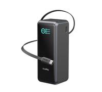 SMALLRIG Nano72 Batterie Externe 20000 mAh PD100W USB-C pour caméra - 6108 | Mini chargeur portable avec câble rétractable, plaque V-Mount détachable, filet 1/4"-20, écran TFT pour caméra/PC/téléphone