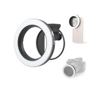 SMALLRIG P30 Lampe Vidéo LED Annulaire Vibe 67 mm, Compacte et Bicolore avec CRI ≥ 90, pour Supports/Etuis/Objectifs de Téléphone 67 mm, pour Kit Adaptateur de Filtre Fileté Universel - 5203