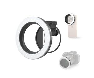 SMALLRIG P30 Lampe Vidéo LED Annulaire Vibe 67 mm, Compacte et Bicolore avec CRI ≥ 90, pour Supports/Etuis/Objectifs de Téléphone 67 mm, pour Kit Adaptateur de Filtre Fileté Universel - 5203