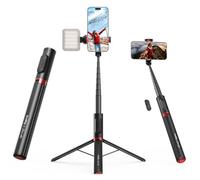 SMALLRIG Perche à Selfie ST30 Lite, Trépied 57,9'', pour iPhone - 5292 | ST30 Lite - 5292 - Avec télécommande pour iPhone, Android, support griffe pour mini lumière, pour vlogging de voyage
