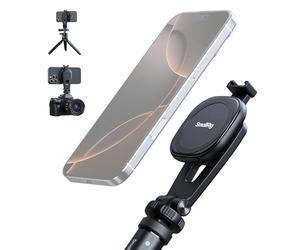 SMALLRIG Pince Magnétique AC-10 pour Téléphone, avec Fixation pour Griffe et trou Fileté 1/4"-20, pour iPhone 16/15/14/13/12, Inclinaison à 90° pour Enregistrement et Diffusion en Direct - 5283