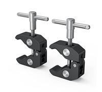 SMALLRIG Pince Super Clamp Pack de 2 Trépied Moniteur Lumière - 2058 | Lot de 2 pinces. Pour jambes de trépieds, moniteur, lumière LED,Mini Clamp,Pince De Serrage,Pince Pour Trepied,Mini Clamp