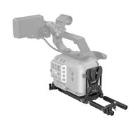 SMALLRIG Plaque Batterie V-Mount Pliable pour Manfrotto 501 - 4323 | Avec plaque à dégagement rapide, compacte en forme de L pour caméra de cinéma.