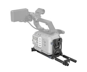 SMALLRIG Plaque de Batterie à Montage en V avec Plaque à Dégagement Rapide pour Manfrotto 501, Plaque de Batterie Compacte et Pliable en Forme de L pour Caméra de Cinéma - 4323