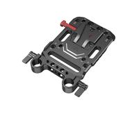 SmallRig-Plaque de batterie à montage V-Lock V,avec pince de 15mm,bras réglable pour alimentation électrique 2991 3016 2988 2987 2989 - Type with Rod Clamp