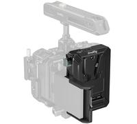 SMALLRIG Plaque de Batterie à Monture V avec Protection d'Ecran LCD, Adaptateur D-Tap et Alimentation USB-C, Support vidéo Compact pour Appareil Photo, pour Neewer Batterie à Monture V PS099E