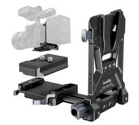 SMALLRIG Plaque de Batterie V-Mount, Plaque de Montage de Batterie V Lock avec Double Plaque de dégagement Rapide pour Arca-Swiss, Plaque de Batterie compacte et Pliable en Forme de L pour Appareil