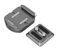 SMALLRIG Plaque de Montage à Dégagement Rapide pour Arca, Plaque de Montage de Caméra QR-Slide pour Arca, Silicone Pad et Trou Fileté 1/4"-20 pour Manfrotto Plaque ou Trépied, HawkLock H38-4486