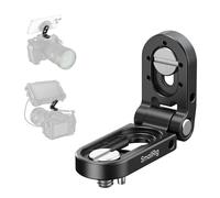 SMALLRIG Plaque de Montage Pliable en L, Adaptateur de Support de Montage avec vis 1/4''-20 et Goupille de Positionnement Amovible, Charge Utile Maximale 1,2 kg, pour Emetteurs et Moniteurs - MD5712