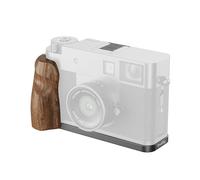 SMALLRIG Plaque en L en Bois pour FUJIFILM X Half, Poignée Latérale - 5394 | Poignée latérale ergonomique en bois. Cache-accessoire inclus. Finition Argent Anthracite.