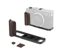 SMALLRIG Poignée en Bois ébène X-E5 en Forme de L pour FUJIFILM X-E5, poignée latérale rétro avec déclencheur et Cache-Griffe, Plaque de dégagement Rapide pour Arca, (Noir) - 6237