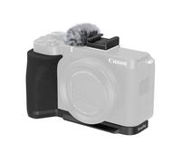 SmallRig Poignée en forme de L pour Canon PowerShot V1 avec pare-brise en fourrure, poignée ergonomique en silicone, trou de filetage 6,35 mm - 20, plaque de dégagement rapide intégrée pour Arca