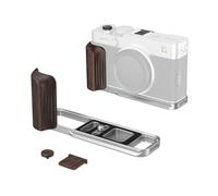 SMALLRIG Poignée en L Bois Ébène X-E5 pour FUJIFILM X-E5-6236 | Poignée latérale rétro avec déclencheur et cache-griffe. Bois ébène. Finition argent.