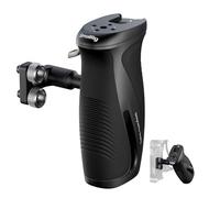 SMALLRIG Poignée Latérale Rotative à Bouton-Poussoir avec Vis 1/4"-20, pour Gauchers et Droitiers, Pivotante à 360° avec Silicone Antidérapant, Charge Max. 15 kg - 5194
