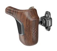 SMALLRIG Poignée Rotative Droite en Bois avec Pince et Rail NATO, Capacité de Charge jusqu'à 15 kg, Rotation à Une Touche, Réglage de l'angle à 360°, Conception Antidérapante - 5192