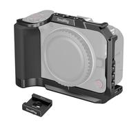 SmallRig R50V Cage pour appareil photo Canon R50V, prise en main ergonomique en silicone intégrée, plaque QR pour Arca, trou fileté 1/4"-20, trous 3/8"-16 pour ARRI, Cold Shoe, QD, déclenchement