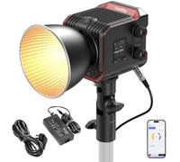 SMALLRIG RC 100B 100W Lampe vidéo COB, Eclairage Continu Bicolore Portable 2700-6500K, 20100 Lux, Contrôle par Application, IRC Elevé 97+ pour la Photographie et la Vidéo - 5142