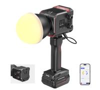 SMALLRIG RC 100B COB Kit d'éclairage vidéo LED avec poignée de batterie 73 Wh, autonomie de 45 min, plaque de batterie intégrée, 97+ CRI, 2700K-6500K, contrôle par application, ultra portable pour