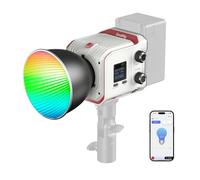 SMALLRIG RC 100C Lampe Vidéo LED Mini COB RGBWW 100W, IRC 96+ - 5340 | Contrôle par Application. 2700-10000K. 12 Effets. 11000 Lux/1 m. Projecteur Portable.