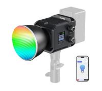 SmallRig RC 100C Lampe vidéo LED RGBWW, contrôle par application, 100 W COB, éclairage continu, projecteur portable, 2700-10000K/CRI 96+/TLCI 98+, 12 effets, 11000 lux/1 m