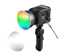 SMALLRIG RC 100C RGBWW LED Lampe Vidéo avec Contrôle APP 100W Mini COB Lumière continue Phare à Main 2500-10000K/CRI 96+/TLCI 98+/12 Effets, 11000Lux/1M, Version Pro, Encre Bleu - 5380