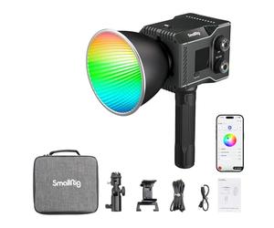 SMALLRIG RC 60C Lampe Vidéo LED RGB, Contrôle par APP à Distance et Manuel, Température de Couleur 2500K-10000K, Prend en Charge Rapide PD, avec 12 Effets de Lumière, Èdition Powerbank Clamp - 4810