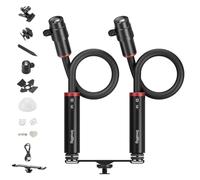 SMALLRIG RM 03 Lampe LED pour Macrophotographie - Lot de 2, Angle de Faisceau Réglable, 5 Couleurs CRI95, Lampe Flexible avec Griffe Porte-Accessoires, Pince, Diffuseur, Projecteur, Volets - 5796