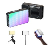 SMALLRIG RM 40C Mini Lampe Vidéo LED RGB 4800 mAh, CRI 96-5359 | Écran LCD. Support Magnétique. 2500K-10000K. Éclairage Portable pour Appareil Photo, TikTok, YouTube.