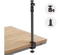SmallRig Selection Desk Mount Camera Table Mount with 1/4"" Ball Head, Adjustable Lighting Bracket from 13"" to 35.4"" (33cm-90cm), C-Table Clamp - 3488
