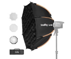 SMALLRIG Softbox Octogonale, 65 cm/ 25,6 Pouces, Boîte à Lumière à Dégagement Rapide avec Sac de Transport, pour Lampes COB à Monture Bowens pour SMALLRIG pour Neewer pour Aputure pour Godox - 4874