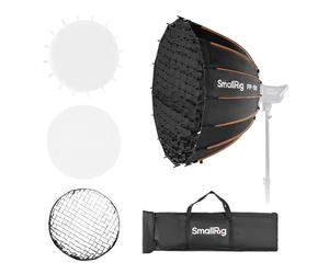 SMALLRIG Softbox Parabolique FP-90 35.4" avec Monture Bowens, Dégagement Rapide avec Grille en Nid d'abeille et Diffuseurs, pour SMALLRIG, pour Neewer, pour Godox, pour Aputure - 5396